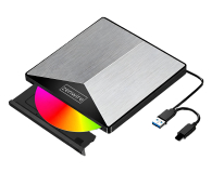 Zenwire Napęd Zewnętrzny DVD CD RW 2w1 USB 3.0 USB-C 3.1 SY881 - 1604628 - zdjęcie 1